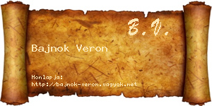 Bajnok Veron névjegykártya